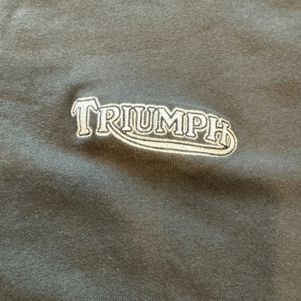 Lucky Brand Triumph Bakersfield Cycle Shop Full Zip Sweatshirt Mens XXL Black